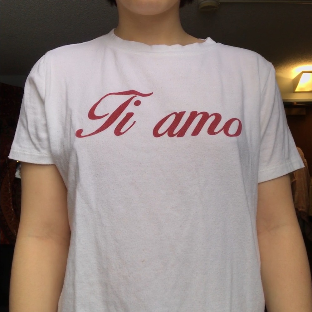 “ti amo” white tee